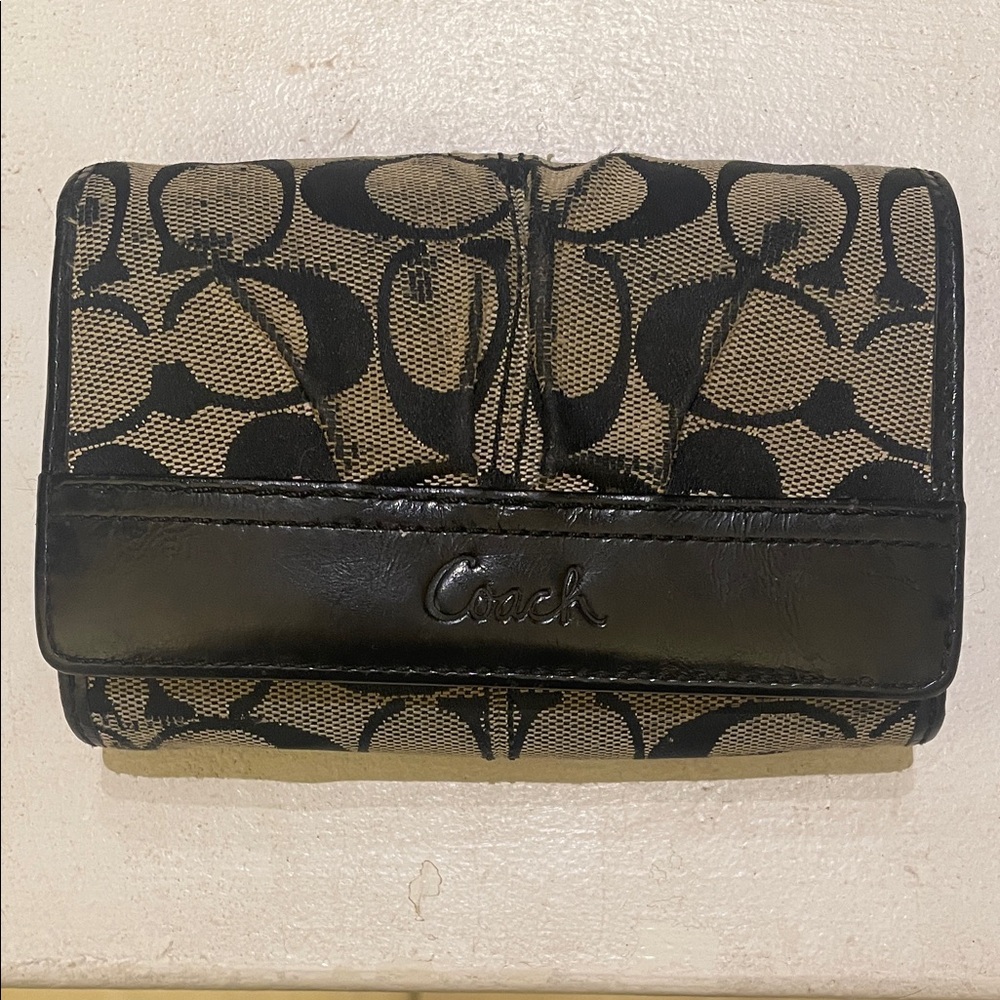 Coach Black and Grey Women's Wallet